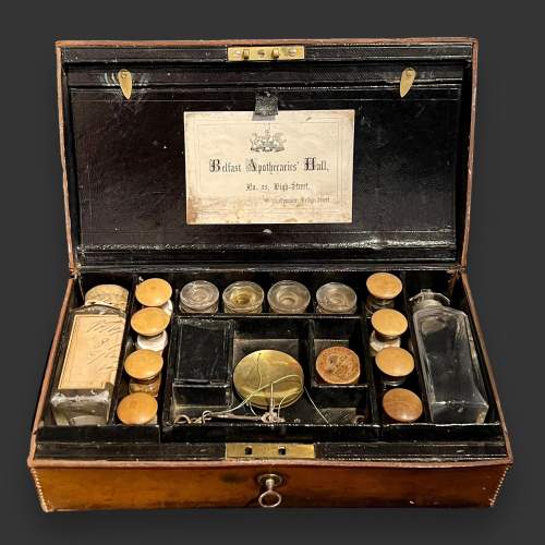 Late 19th Century Leather Apothecary Box image-2