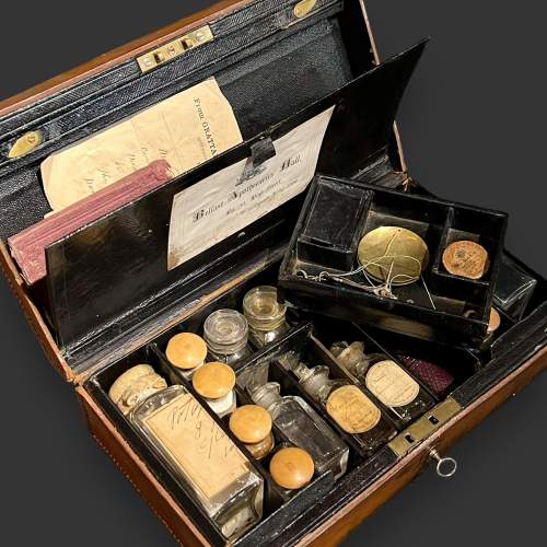 Late 19th Century Leather Apothecary Box image-3
