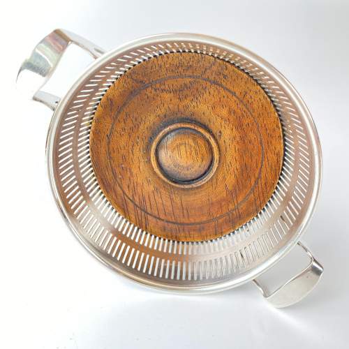 Art Deco Silver Basket Wine Coaster - Excellent Quality Maker image-4