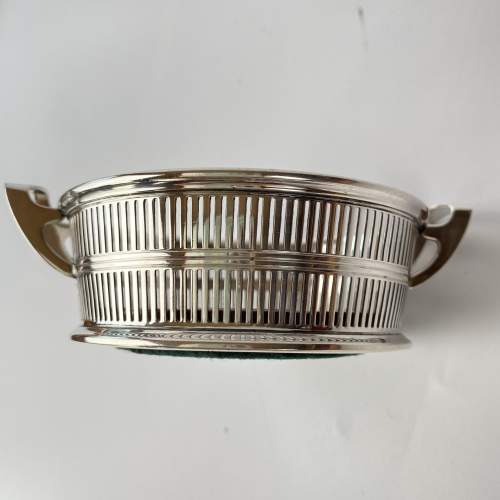 Art Deco Silver Basket Wine Coaster - Excellent Quality Maker image-3