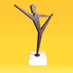 1970s Yoga Pose Abstract Sculpture
