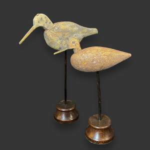 Rare Pair of 19th Century Decoy Shore Birds