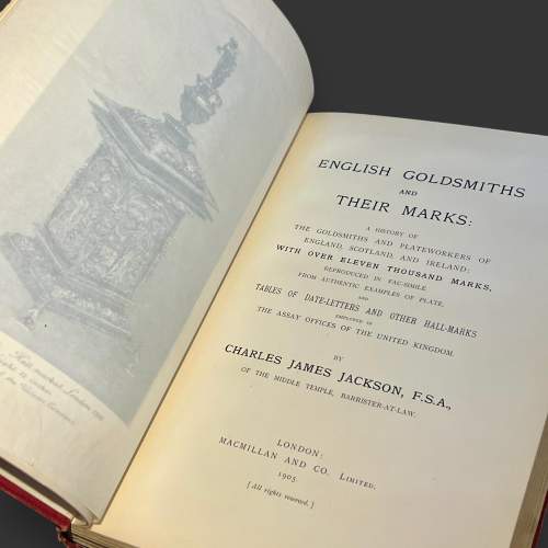 1905 First Edition English Goldsmiths and Their Marks Book image-2