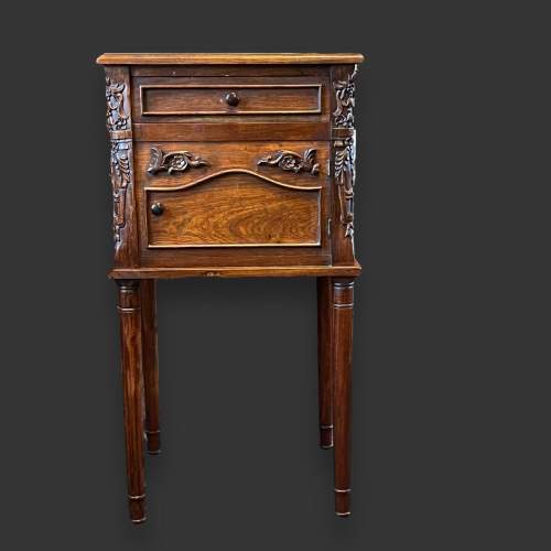Late 19th Century French Mahogany Bedside Cabinet image-2