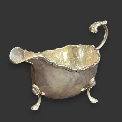 Mid 20th Century Solid Silver Sauce Boat image-1