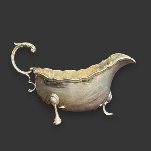 Mid 20th Century Solid Silver Sauce Boat image-2