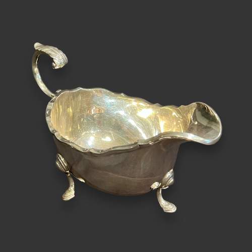 Mid 20th Century Solid Silver Sauce Boat image-3