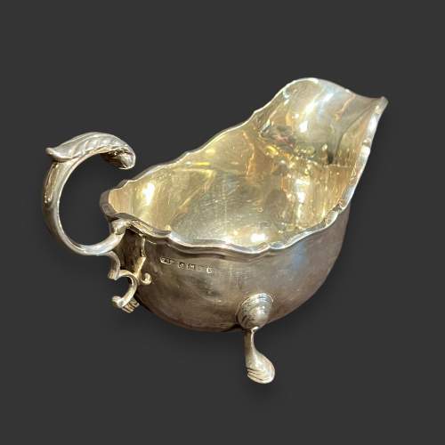 Mid 20th Century Solid Silver Sauce Boat image-4