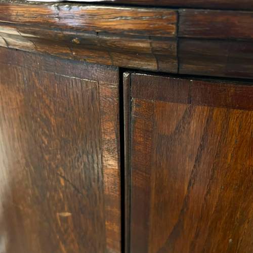 Georgian Oak Bow Fronted Corner Cupboard image-6