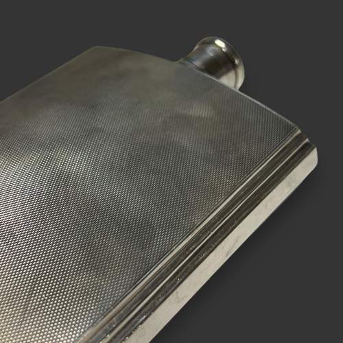 Art Deco Silver Hip Flask image-5
