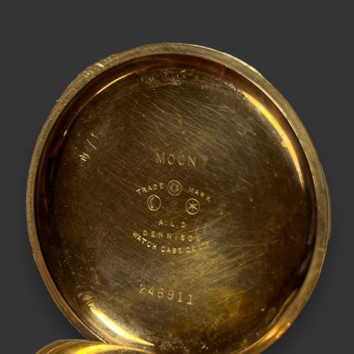Waltham Dennison Case Gold Plated Pocket Watch image-6