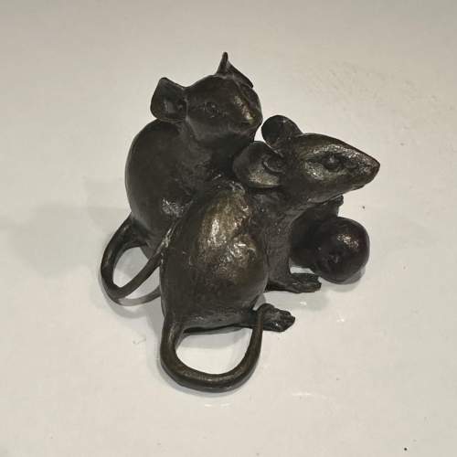 Bronze Mice with Rosehips 953 - Michael Simpson image-3