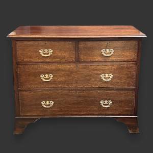 Late 19th Century Mahogany and Oak Chest of Drawers