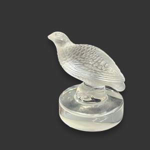 Lalique Grouse Place Card Holder
