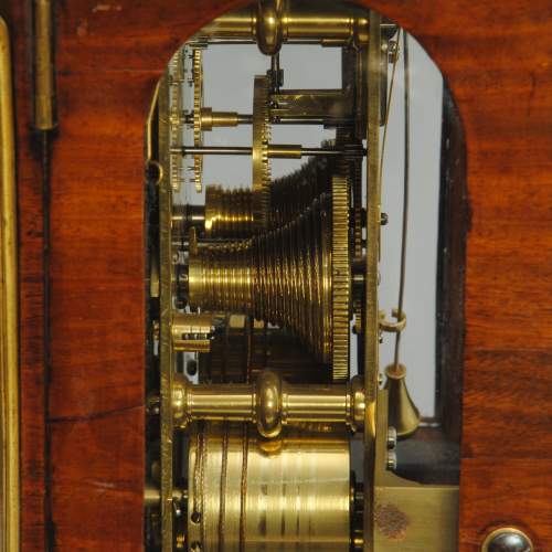 18th Century Mahogany Verge Bracket Clock image-3