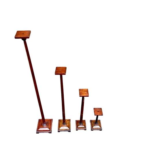 Art Deco Graduated Set of Four Hat Display Stands Circa 1920 image-2