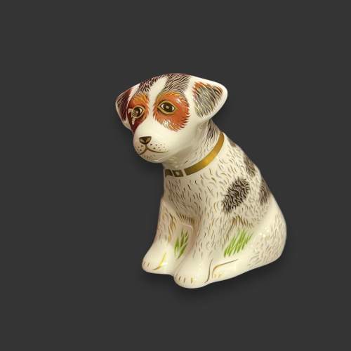 Boxed Royal Crown Derby Sitting Puppy image-2