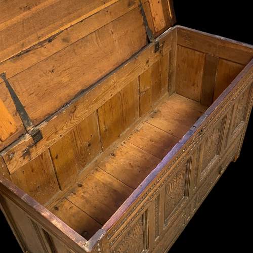 18th Century Carved Oak Mule Chest image-5