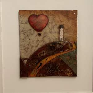 Kerry Darlington Original Mixed Media titled Love is in the Air