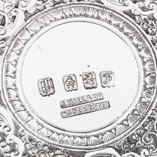 Antique Edwardian Five Piece Scottish Silver Tea Service image-6