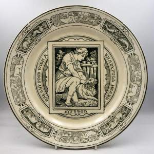 Wedgwood 19th Century Arts & Crafts Banquet - Mutton - Green & White Plate