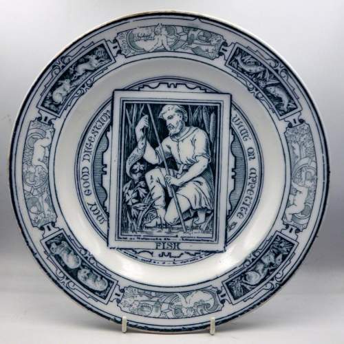 Wedgwood 19th Century Arts & Crafts Banquet - Fish - Dinner Plate image-1