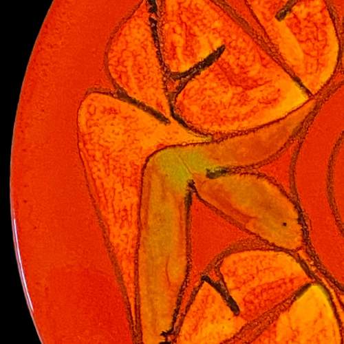 Poole Pottery 1960s Delphis Charger - Kaleidoscopic image-2