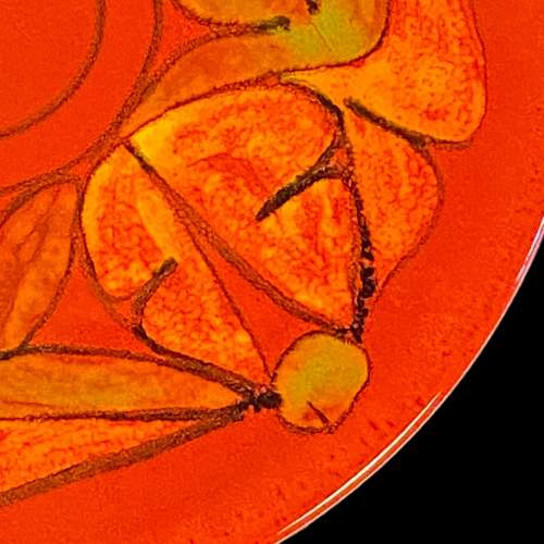 Poole Pottery 1960s Delphis Charger - Kaleidoscopic image-4