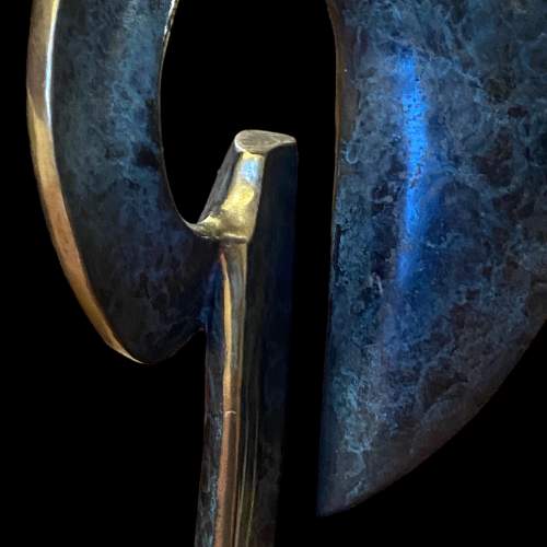 Late 20th Century Abstract Bronze Sculpture image-2