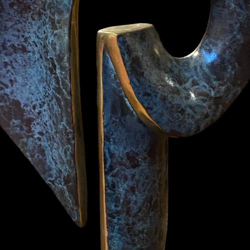 Late 20th Century Abstract Bronze Sculpture image-3