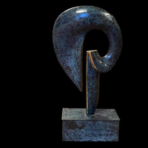 Late 20th Century Abstract Bronze Sculpture image-4