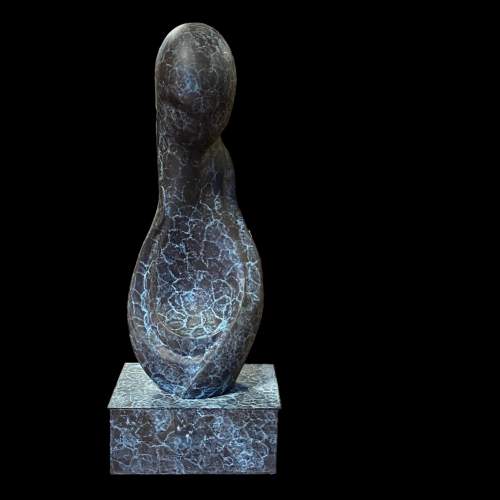 Late 20th Century Abstract Figural Bronze Sculpture image-1
