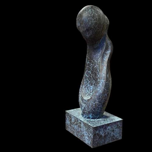 Late 20th Century Abstract Figural Bronze Sculpture image-4
