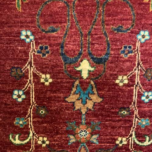 A Stunning Hand Knotted Afghan Rug Kazak Wonderful Colours Design image-2