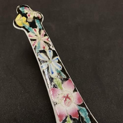 Chinese Millefleur Porcelain Large Spoon image-3