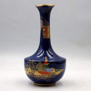 Carlton Ware 1920s Chinoiserie Lustre Miniature Vase