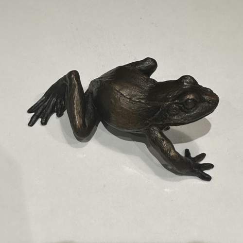 Bronze Small Frog Walking 931 image-6