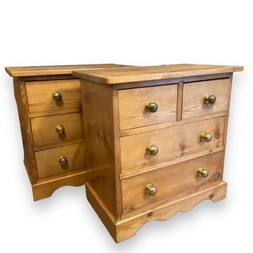 Pair of Vintage Pine Bedside Chests image-2