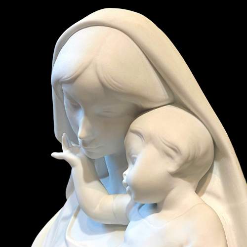 Goebel Parian White Bisque Porcelain Mother and Child image-2