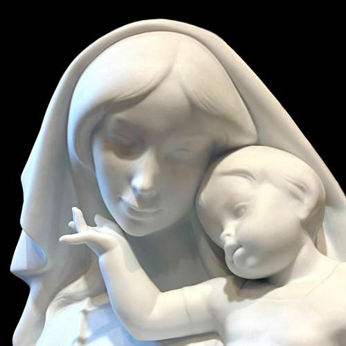 Goebel Parian White Bisque Porcelain Mother and Child image-3