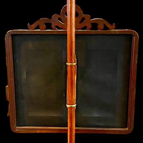 Early Victorian Mahogany Pole Screen with Tapestry image-5
