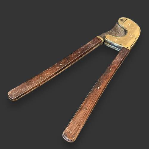 Antique Rosewood and Brass Horse Tail Docking Tool image-2