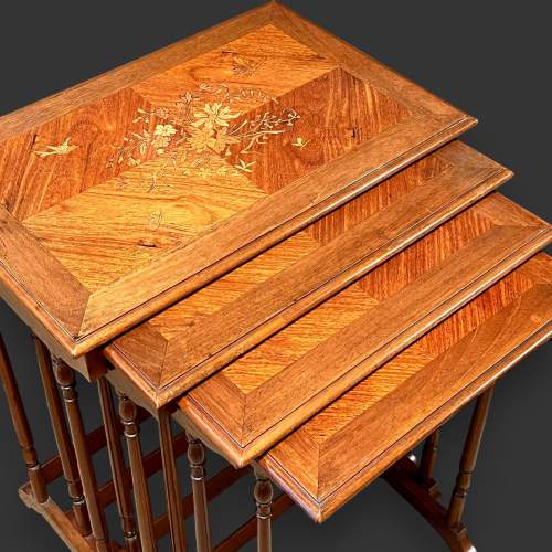 Late Victorian Nest of Four Mahogany Tables image-2