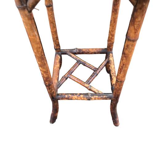 Antique Victorian Tiger Bamboo Laquered Table image-5