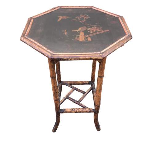 Antique Victorian Tiger Bamboo Laquered Table image-6