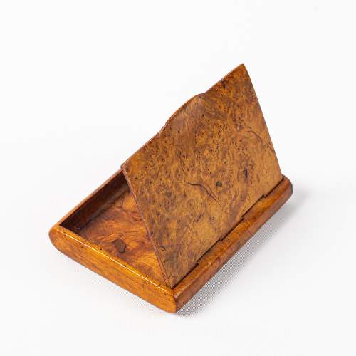 Antique Victorian Burr Walnut Snuff Box image-6