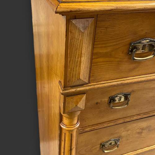 Continental Fruitwood Tallboy Chest of Drawers image-3