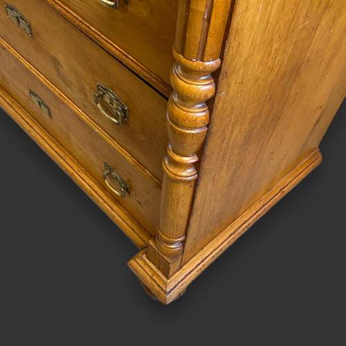 Continental Fruitwood Tallboy Chest of Drawers image-4