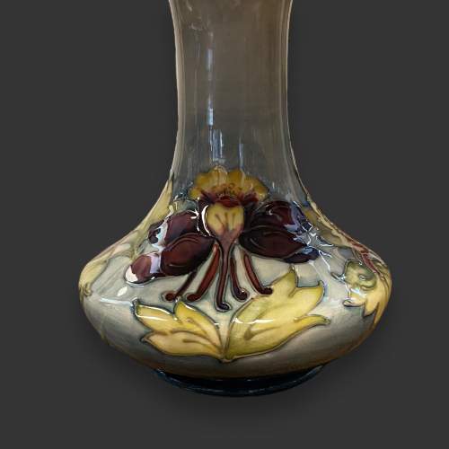 Moorcroft Pottery Columbine Table Lamp with Shade image-2