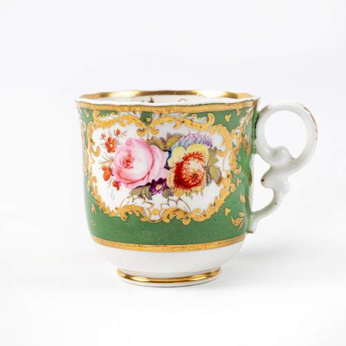Early Victorian Antique Copeland and Garrett Cup and Saucer image-5